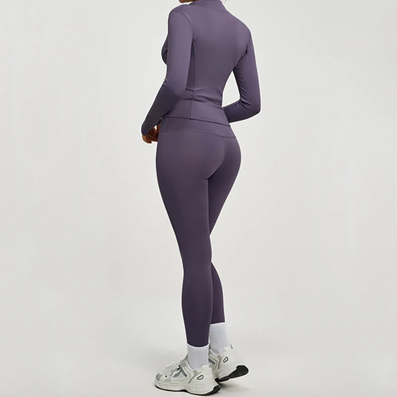 Ensemble de sport femme ZayaFit – Legging taille haute & haut fitness