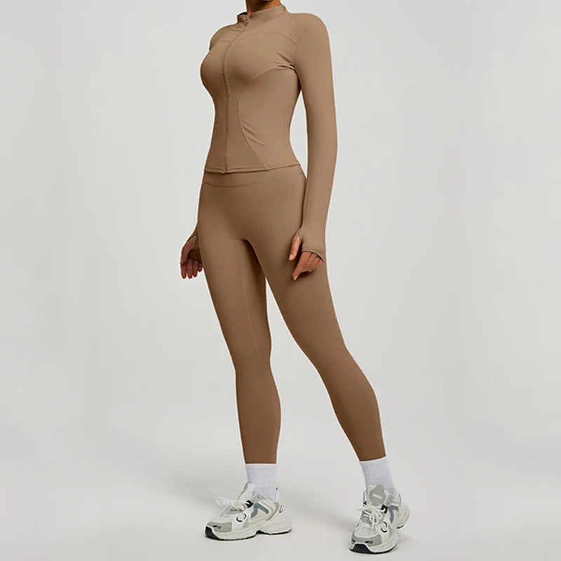 Ensemble de sport femme ZayaFit – Legging taille haute & haut fitness